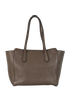 Swing Tote, £395, Handbags, Brown, Leather, Back view